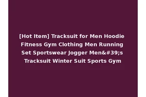 [Hot Item] Tracksuit for Men Hoodie Fitness Gym Clothing Men Running Set Sportswear Jogger Men's Tracksuit Winter Suit Sports Gym