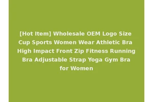 [Hot Item] Wholesale OEM Logo Size Cup Sports Women Wear Athletic Bra High Impact Front Zip Fitness Running Bra Adjustable Strap Yoga Gym Bra for Women