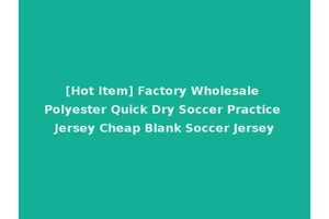 [Hot Item] Factory Wholesale Polyester Quick Dry Soccer Practice Jersey Cheap Blank Soccer Jersey