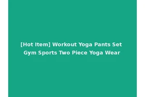 [Hot Item] Workout Yoga Pants Set Gym Sports Two Piece Yoga Wear