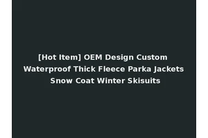 [Hot Item] OEM Design Custom Waterproof Thick Fleece Parka Jackets Snow Coat Winter Skisuits