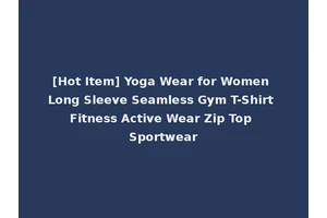 [Hot Item] Yoga Wear for Women Long Sleeve Seamless Gym T-Shirt Fitness Active Wear Zip Top Sportwear