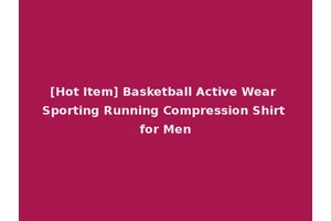 [Hot Item] Basketball Active Wear Sporting Running Compression Shirt for Men