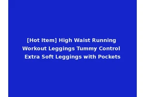 [Hot Item] High Waist Running Workout Leggings Tummy Control Extra Soft Leggings with Pockets