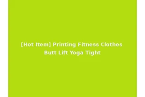 [Hot Item] Printing Fitness Clothes Butt Lift Yoga Tight