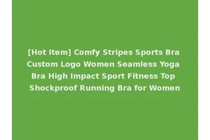 [Hot Item] Comfy Stripes Sports Bra Custom Logo Women Seamless Yoga Bra High Impact Sport Fitness Top Shockproof Running Bra for Women