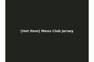 [Hot Item] Mens Club Jersey