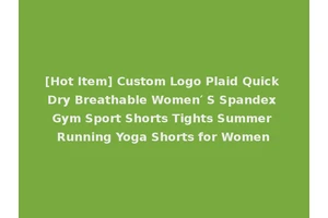 [Hot Item] Custom Logo Plaid Quick Dry Breathable Women′ S Spandex Gym Sport Shorts Tights Summer Running Yoga Shorts for Women