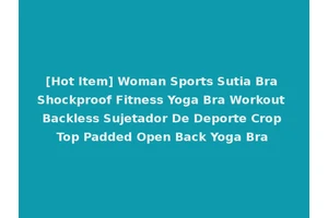 [Hot Item] Woman Sports Sutia Bra Shockproof Fitness Yoga Bra Workout Backless Sujetador De Deporte Crop Top Padded Open Back Yoga Bra