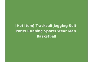 [Hot Item] Tracksuit Jogging Suit Pants Running Sports Wear Men Basketball