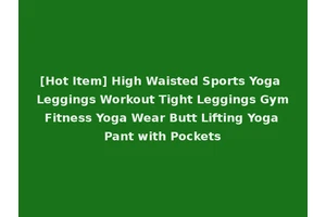 [Hot Item] High Waisted Sports Yoga Leggings Workout Tight Leggings Gym Fitness Yoga Wear Butt Lifting Yoga Pant with Pockets