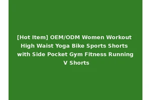 [Hot Item] OEM/ODM Women Workout High Waist Yoga Bike Sports Shorts with Side Pocket Gym Fitness Running V Shorts