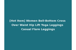 [Hot Item] Women Bell-Bottom Cross Over Waist Hip Lift Yoga Leggings Casual Flare Leggings
