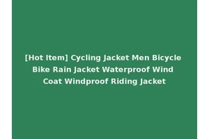 [Hot Item] Cycling Jacket Men Bicycle Bike Rain Jacket Waterproof Wind Coat Windproof Riding Jacket