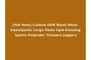 [Hot Item] Custom OEM Blank Mens Sweatpants Cargo Pants Gym Running Sports Polyester Trousers Joggers