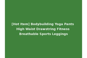 [Hot Item] Bodybuilding Yoga Pants High Waist Drawstring Fitness Breathable Sports Leggings
