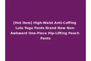 [Hot Item] High-Waist Anti-Cuffing Lulu Yoga Pants Brand New Non-Awkward One-Piece Hip-Lifting Peach Pants