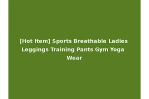[Hot Item] Sports Breathable Ladies Leggings Training Pants Gym Yoga Wear