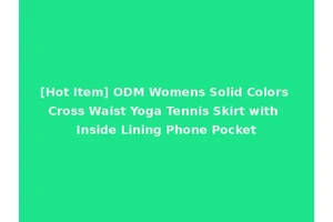 [Hot Item] ODM Womens Solid Colors Cross Waist Yoga Tennis Skirt with Inside Lining Phone Pocket