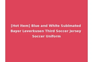 [Hot Item] Blue and White Sublmated Bayer Leverkusen Third Soccer Jersey Soccer Uniform