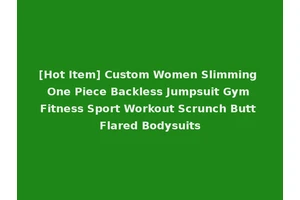[Hot Item] Custom Women Slimming One Piece Backless Jumpsuit Gym Fitness Sport Workout Scrunch Butt Flared Bodysuits
