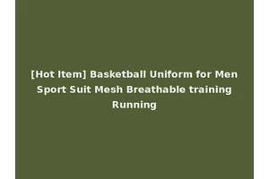 [Hot Item] Basketball Uniform for Men Sport Suit Mesh Breathable training Running