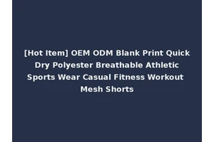 [Hot Item] OEM ODM Blank Print Quick Dry Polyester Breathable Athletic Sports Wear Casual Fitness Workout Mesh Shorts