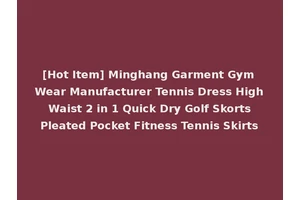 [Hot Item] Minghang Garment Gym Wear Manufacturer Tennis Dress High Waist 2 in 1 Quick Dry Golf Skorts Pleated Pocket Fitness Tennis Skirts