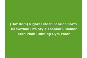 [Hot Item] Rigorer Mesh Fabric Shorts Basketball Life Style Fashion Summer Men Plain Running Gym Wear