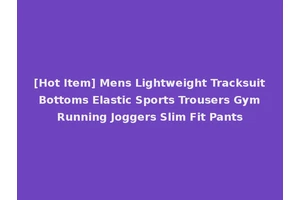 [Hot Item] Mens Lightweight Tracksuit Bottoms Elastic Sports Trousers Gym Running Joggers Slim Fit Pants