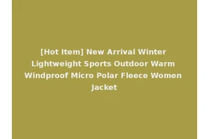 [Hot Item] New Arrival Winter Lightweight Sports Outdoor Warm Windproof Micro Polar Fleece Women Jacket