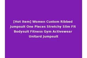 [Hot Item] Women Custom Ribbed Jumpsuit One Pieces Stretchy Slim Fit Bodysuit Fitness Gym Activewear Unitard Jumpsuit