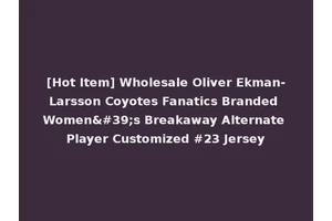 [Hot Item] Wholesale Oliver Ekman-Larsson Coyotes Fanatics Branded Women's Breakaway Alternate Player Customized #23 Jersey