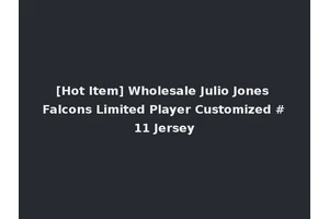 [Hot Item] Wholesale Julio Jones Falcons Limited Player Customized #11 Jersey