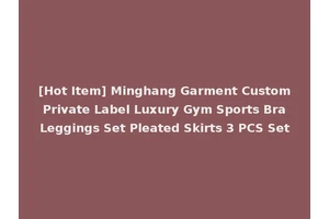 [Hot Item] Minghang Garment Custom Private Label Luxury Gym Sports Bra Leggings Set Pleated Skirts 3 PCS Set