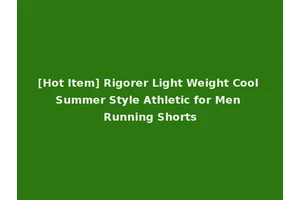 [Hot Item] Rigorer Light Weight Cool Summer Style Athletic for Men Running Shorts
