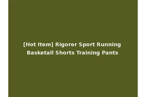 [Hot Item] Rigorer Sport Running Basketall Shorts Training Pants