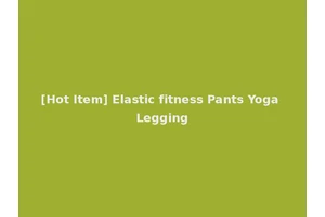 [Hot Item] Elastic fitness Pants Yoga Legging
