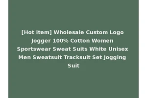 [Hot Item] Wholesale Custom Logo Jogger 100% Cotton Women Sportswear Sweat Suits White Unisex Men Sweatsuit Tracksuit Set Jogging Suit