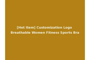 [Hot Item] Customization Logo Breathable Women Fitness Sports Bra
