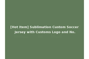 [Hot Item] Sublimation Custom Soccer Jersey with Customs Logo and No.