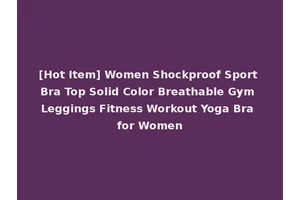 [Hot Item] Women Shockproof Sport Bra Top Solid Color Breathable Gym Leggings Fitness Workout Yoga Bra for Women