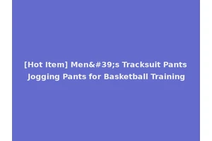 [Hot Item] Men's Tracksuit Pants Jogging Pants for Basketball Training