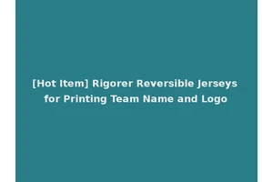 [Hot Item] Rigorer Reversible Jerseys for Printing Team Name and Logo