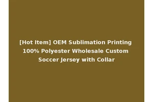 [Hot Item] OEM Sublimation Printing 100% Polyester Wholesale Custom Soccer Jersey with Collar