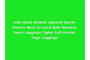 [Hot Item] Athletic Apparel Sports Fitness Wear Scrunch Butt Womens Sport Leggings Tights Soft Pocket Yoga Leggings