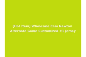 [Hot Item] Wholesale Cam Newton Alternate Game Customized #1 Jersey