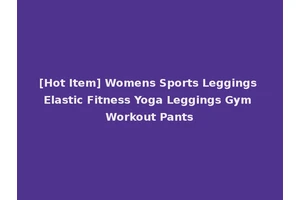 [Hot Item] Womens Sports Leggings Elastic Fitness Yoga Leggings Gym Workout Pants