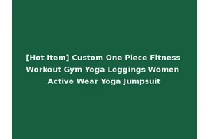 [Hot Item] Custom One Piece Fitness Workout Gym Yoga Leggings Women Active Wear Yoga Jumpsuit