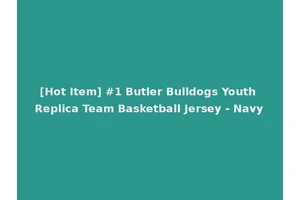 [Hot Item] #1 Butler Bulldogs Youth Replica Team Basketball Jersey - Navy